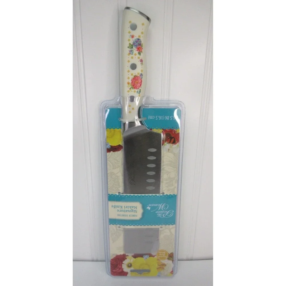 Pioneer Woman Pioneer Signature Nakiri Knife Floral 6.5in New